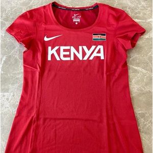 NWOT Nike Kenya Women's Size S Track & Field Running Shirt Dri-Fit 801474 RARE